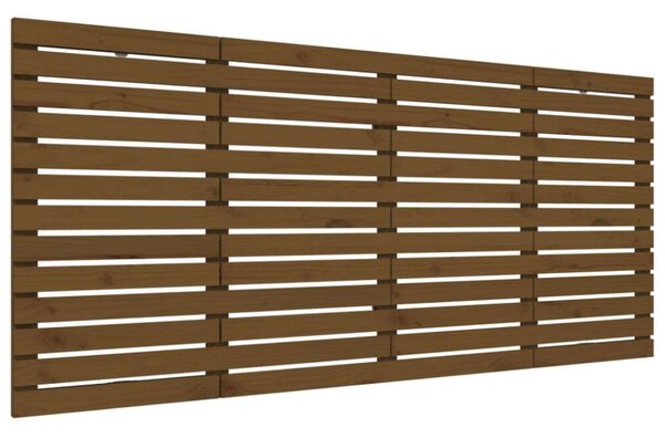 Fenyőfa Fali Fejtámla - Mézbarna - 206x91,5 cm
