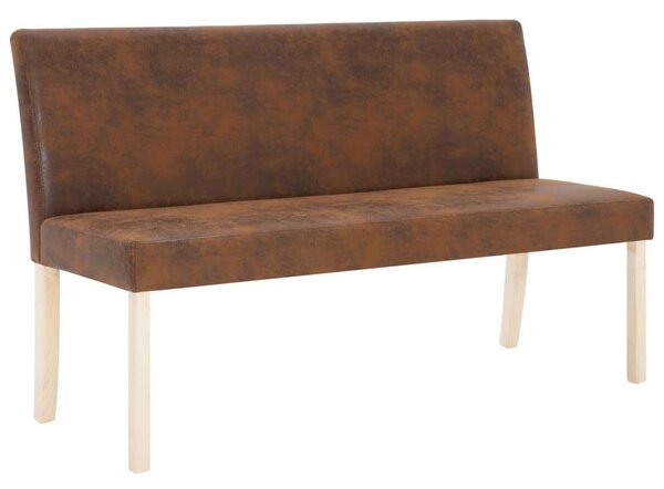 Elegáns Műbőr Pad - Fenyőfa Váz - 139,5 cm