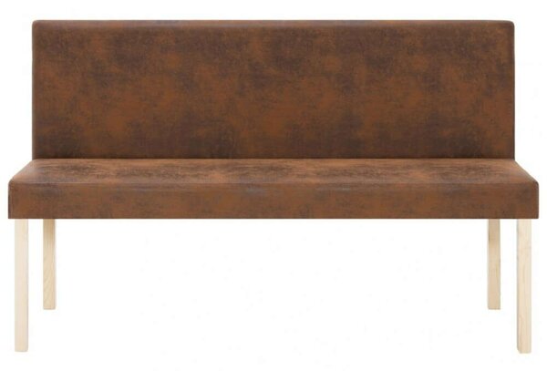 Elegáns Műbőr Pad - Fenyőfa Váz - 139,5 cm
