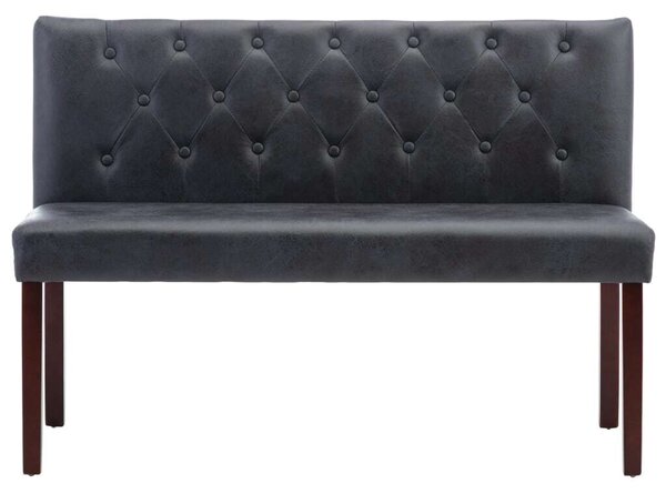 Modern Szürke Művelúr Pad - 120 cm