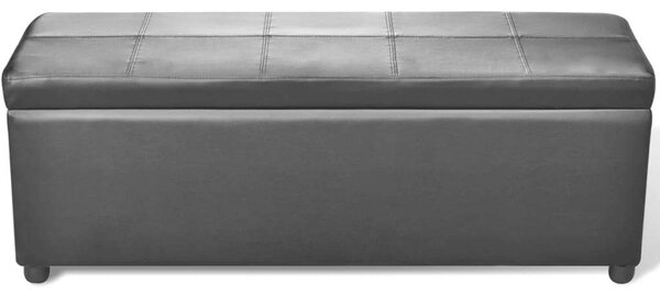 Fekete Tárolós Pad - 116cm