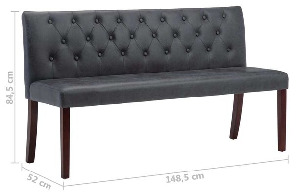 Modern Pad - Szürke Művelúr - 148,5 cm