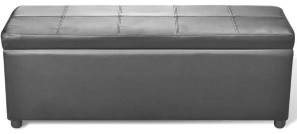 Fekete Tárolós Pad - 116cm