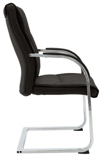 Modern Karfás Irodai szék - Fekete Műbőr - Ergonomikus