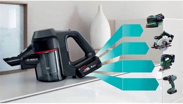 Bosch BBS712A vezeték nélküli álló Porszívó, Fekete