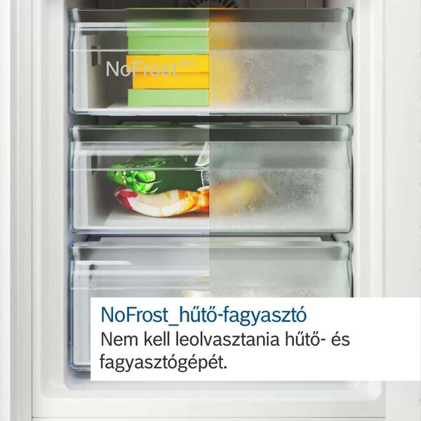 Bosch KGN49VICT Alulfagyasztós hűtőszekrény, 440L, M:203, NoFrost, C energiaosztály