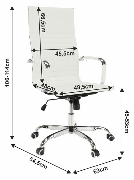 Irodai fotel Azurio 2 (fehér)
