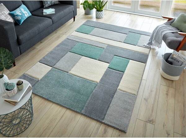 Cosmos zöld-szürke szőnyeg, 160 x 230 cm - Flair Rugs