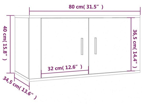 Modern Falra Szerelhető TV Szekrény Szett - Fehér - 160cm