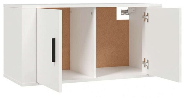 Modern Falra Szerelhető TV Szekrény Szett - Fehér - 160cm