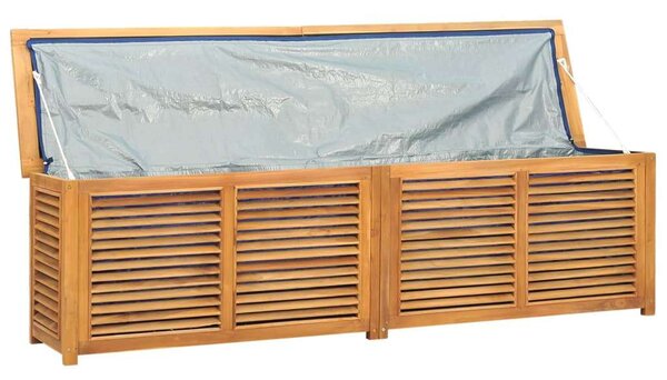 Teakfa Kerti Tárolóláda - 200x50x53 cm