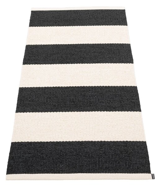 Fekete-fehér kültéri-beltéri futószőnyeg 70x150 cm Bob Black Vanilla – Pappelina