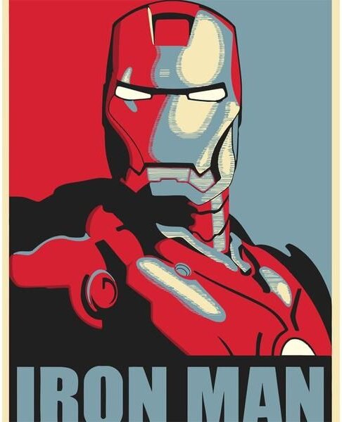 Festés számok szerint kép kerettel "Iron Man 3" 40x50 cm