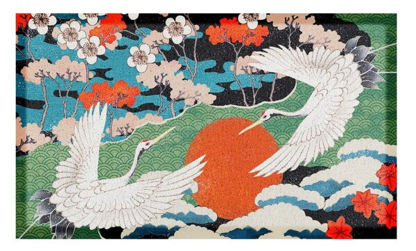 Lábtörlő 40x70 cm Japanese Bird – Artsy Doormats