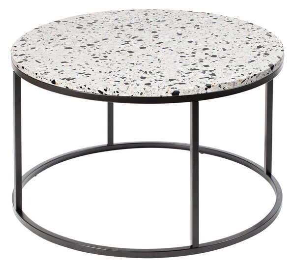 Bianco dohányzóasztal kő asztallappal, ø 85 cm - RGE