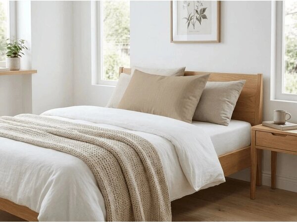 Krepp párnahuzat DENYX BLEND 70x90 cm világosbarna