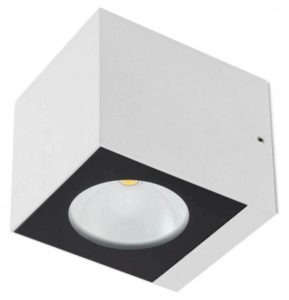 Kültéri fali LED lámpa 6 W, melegfehér, fehér-áttetsző (Teko)