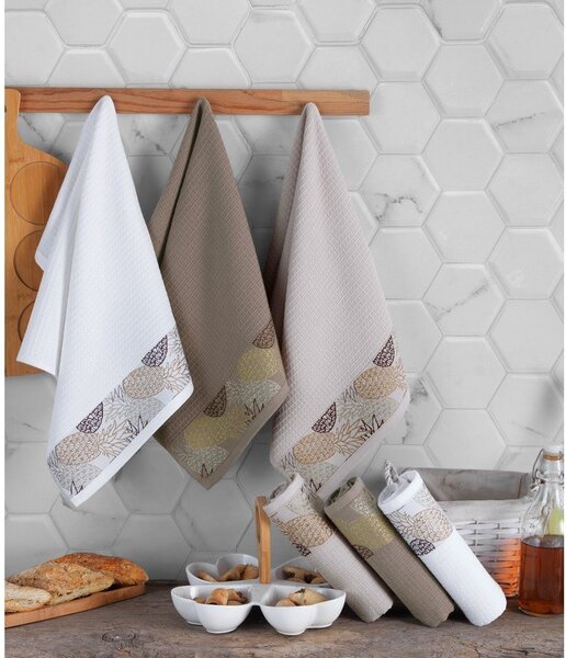Pamut konyharuha szett 6 db-os 40x60 cm Pineapple – Foutastic