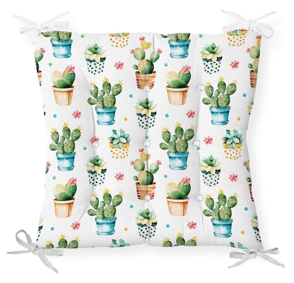 Tiny Cacti pamut keverék székpárna, 40 x 40 cm - Minimalist Cushion Covers