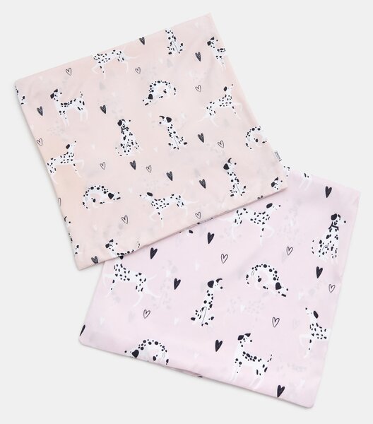 Sinsay - Mikroszálas párnahuzatok dalmatamintával 2 pack - pasztellpink