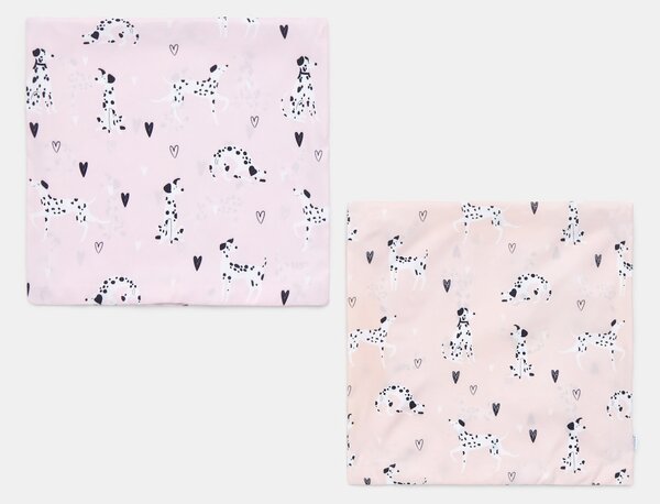 Sinsay - Mikroszálas párnahuzatok dalmatamintával 2 pack - pasztellpink