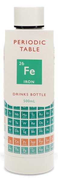 Krémszínű rozsdamentes acél utazó ivópalack 500 ml Periodic Table – Rex London