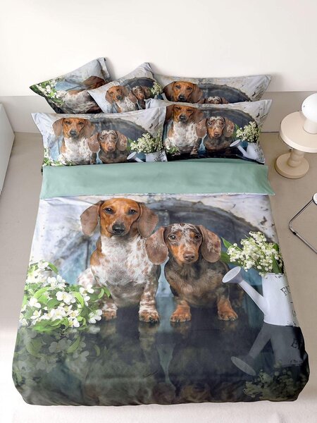 3 részes ágyneműhuzat Polycotton Dogs 200x140cm+90x70cm TiaHome