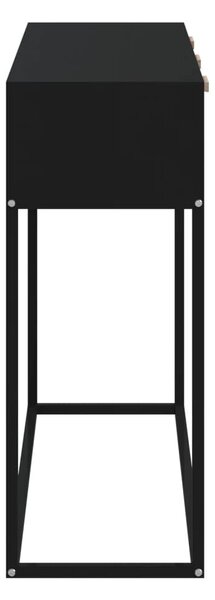 Szerelt fa és vas tálalóasztal 105x30x75 cm