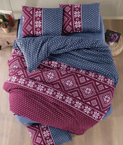 Nordic flanel karácsonyi ágyneműhuzat 200x140cm+90x70cm TiaHome