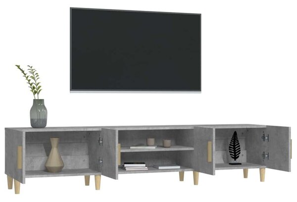VidaXL TV-szekrény - Modern - Betonszürke - 180x31,5x40 cm