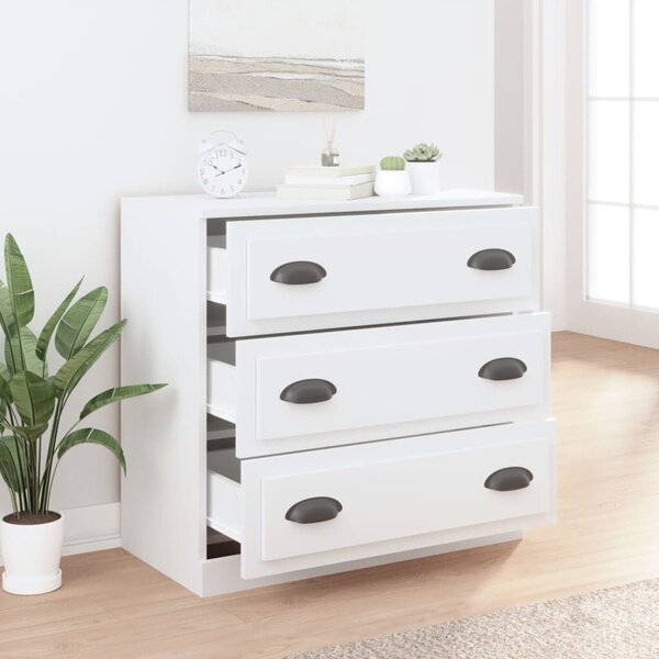VidaXL Fehér Komód - 3 Fiók - 70x35,5x67,5 cm