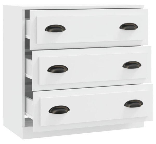 VidaXL Fehér Komód - 3 Fiók - 70x35,5x67,5 cm