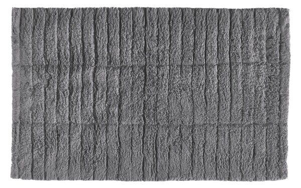 Tiles szürke pamut fürdőszobai kilépő, 80 x 50 cm - Zone