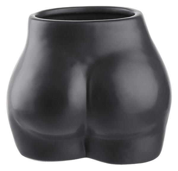 Váza/kaspó 15cm, fekete