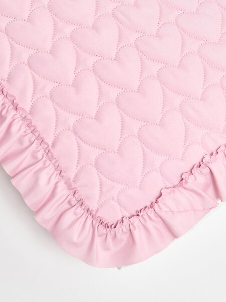 Sinsay - Steppelt ágytakaró fodorral - pasztellpink