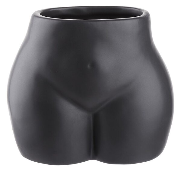 Váza/kaspó 15cm, fekete