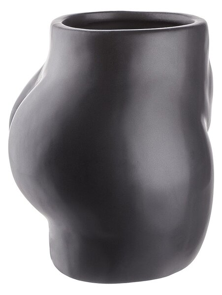 Váza/kaspó 15cm, fekete