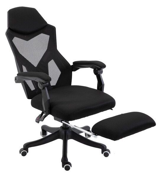 Helo Gamer szék lábtartóval fekete (HO-SW110FK)