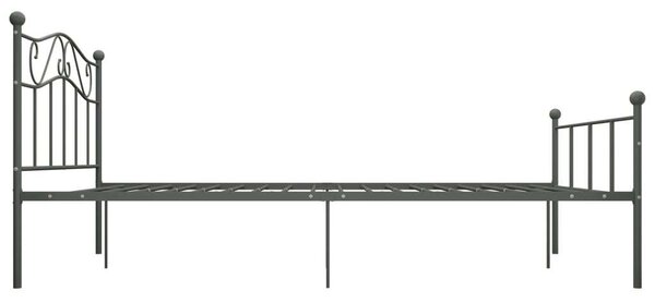 Fém Ágykeret - Elegáns Szürke - 160x200 cm