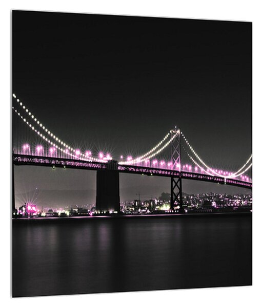 Éjszakai híd képe (30x30 cm)