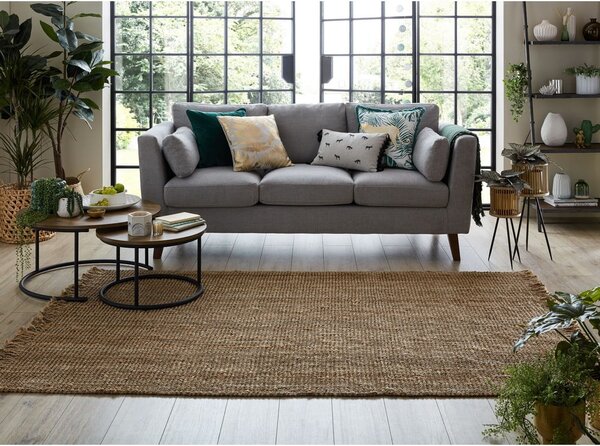 Jute barna juta szőnyeg, 120 x 170 cm - Flair Rugs