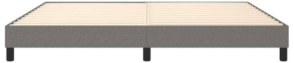 Modern Szövet Rugós Ágykeret - Sötétszürke - 200x200 cm