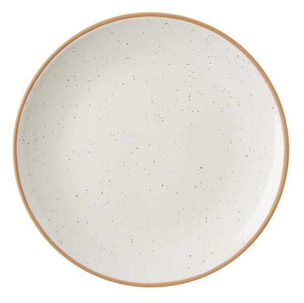 Krémszínű kerámia desszertes tányér készlet 6 db-os ø 19,5 cm Statek – Orion