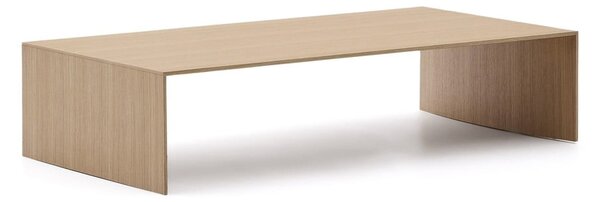 Világos natúr színű dohányzóasztal tölgyfa dekorral 70x140 cm Litto – Kave Home
