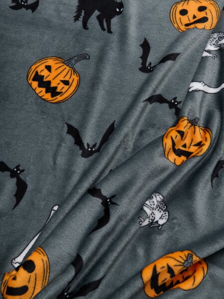 Sinsay - Takaró halloween mintával - sötétszürke