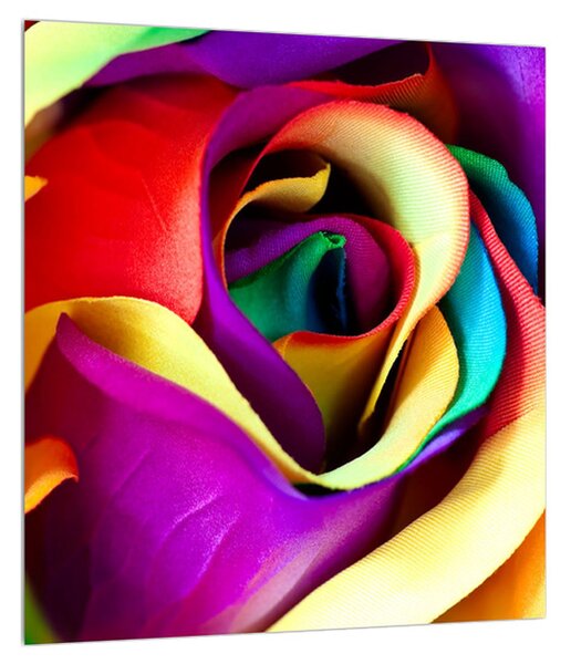Szines kép absztrakt rózsa (30x30 cm)
