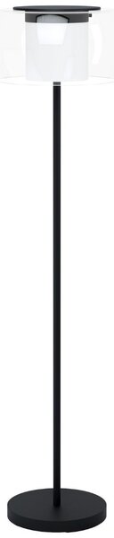 Eglo Briaglia-C szabályozható RGBW LED állólámpa, fekete-áttetsző