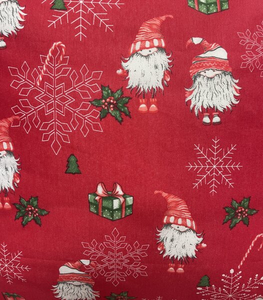 Karácsonyi pamut ágyneműhuzat Merry Christmas red 200x140cm+90x70cm