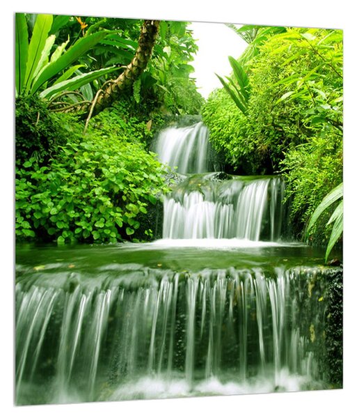 Indonéz vízesések képe (30x30 cm)