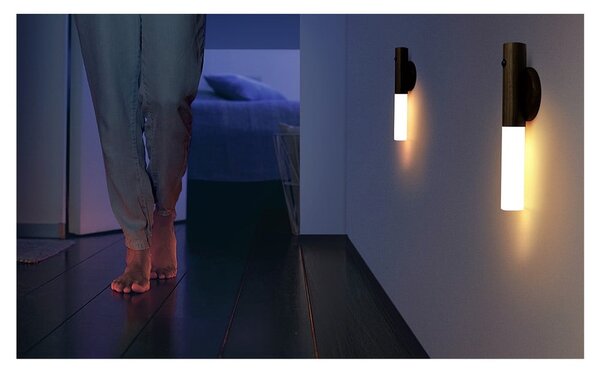 Barna USB-s LED fali lámpa Baton – Gingko